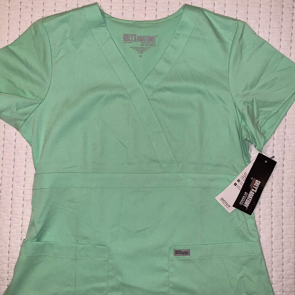 Grey's Anatomy Women's Scrub Top Mint Green